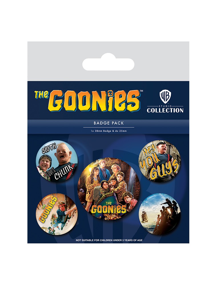 THE GOONIES (TREASURE) BADGE PACK SPILLA PYRAMID INTERNATIONAL