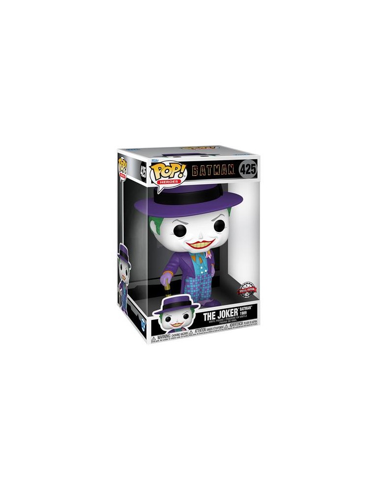 Dc Comics: Batman - Pop Funko Vinile Figura 425 Joker 1989 W/hat 25cm Funko Figures