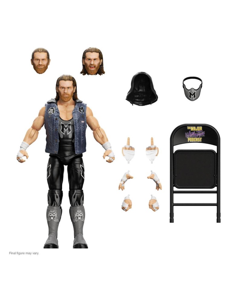 Major Wrestling Podcast Ultimates Action Figura Wave 2 Brian Myers (most Professional Wrestler) 18 Cm Super7