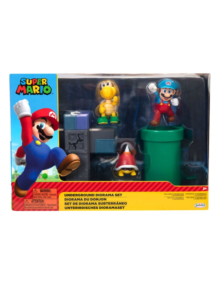 Nintendo Super Mario Underground diorama set Jakks Pacific