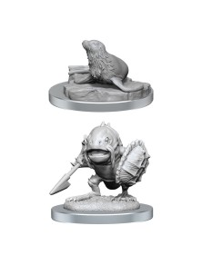 D&d Nolzur's Marvelous Miniatures Unpainted Miniatures 2-pack Locathah & Seal Wizkids