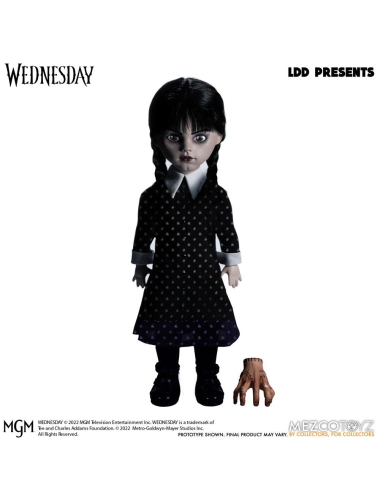 Wednesday Living Dead Dolls Bambola Wednesday Addams 25 Cm Mezco Toys