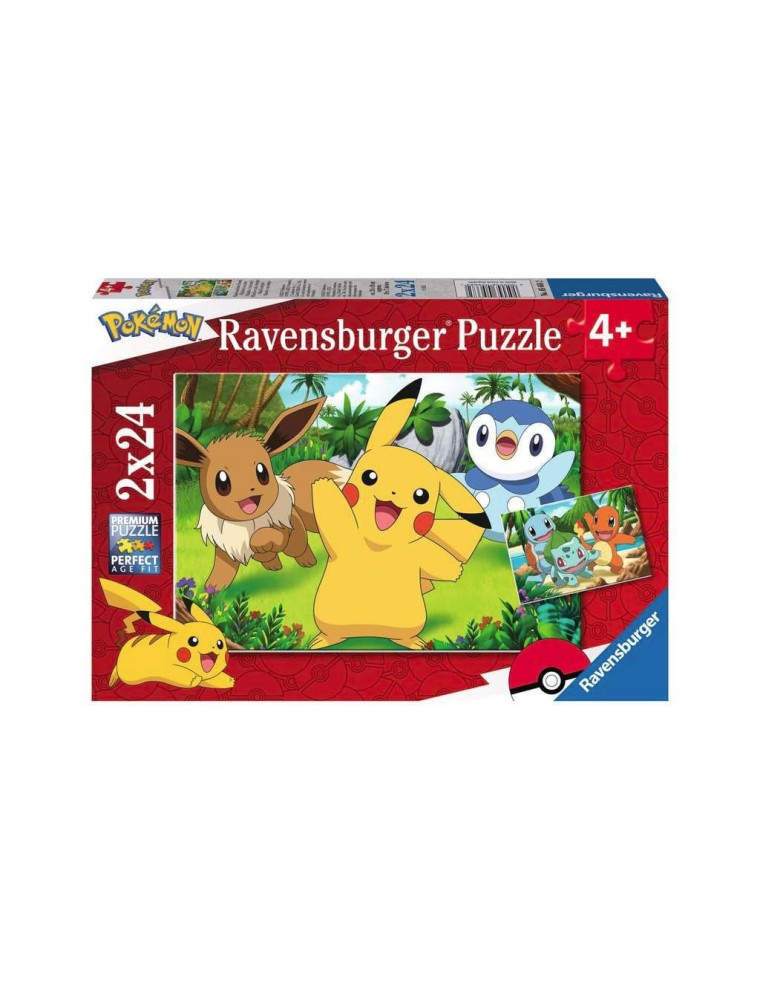 Pokémon Children's Jigsaw Puzzle Pikachu & Friends (2 X 24 Pezzi) Ravensburger