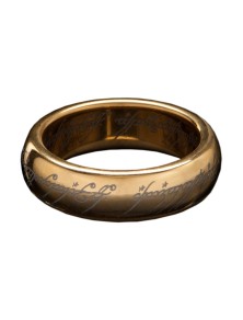 Il Signore Degli Anelli Tungsten Ring The One Ring (gold Plated) Size 13 Weta Workshop