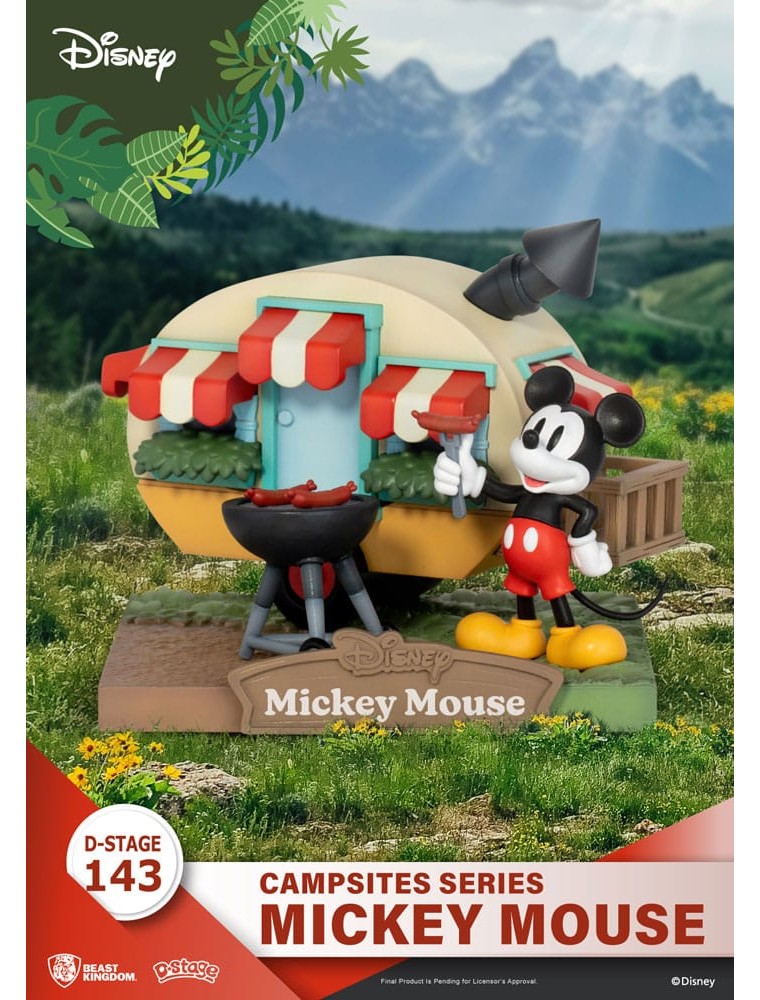 Disney D-Stage Campsite Series PVC Diorama Mickey Mouse 10 Cm Beast Kingdom Toys