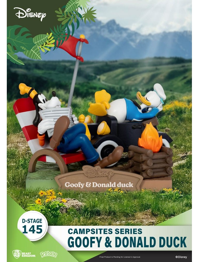 Disney D-Stage Campsite Series PVC Diorama Goofy & Donald Duck 10 Cm Beast Kingdom Toys