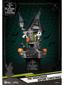 Nightmare Before Natale D-stage Pvc Diorama Jack's Haunted House 15 Cm Beast Kingdom Toys