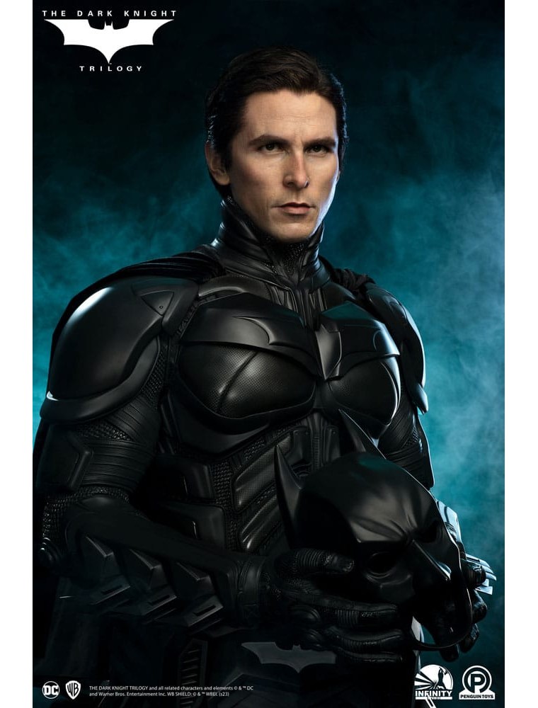 The Dark Knight Trilogy Life-size Busto Batman (christian Bale) 91 Cm Infinity Studio X Penguin Toys