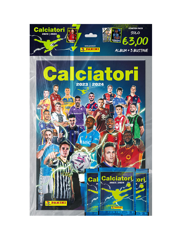 Panini Starter Pack Album Calciatori 2023-24 + 3 Bustine (ITA)