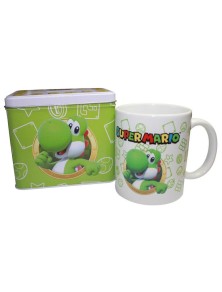 Nintendo Super Mario Bros Yoshi Tazza + Money Box Set Nintendo