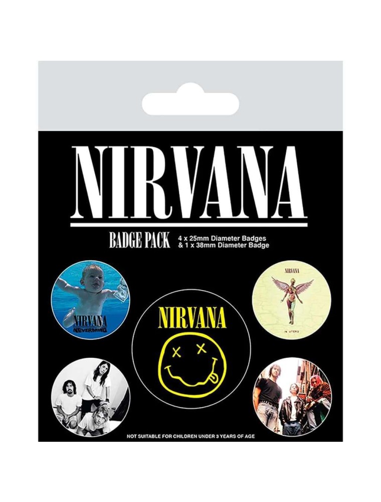 BADGE PACK NIRVANA (ICONIC) SPILLA PYRAMID INTERNATIONAL