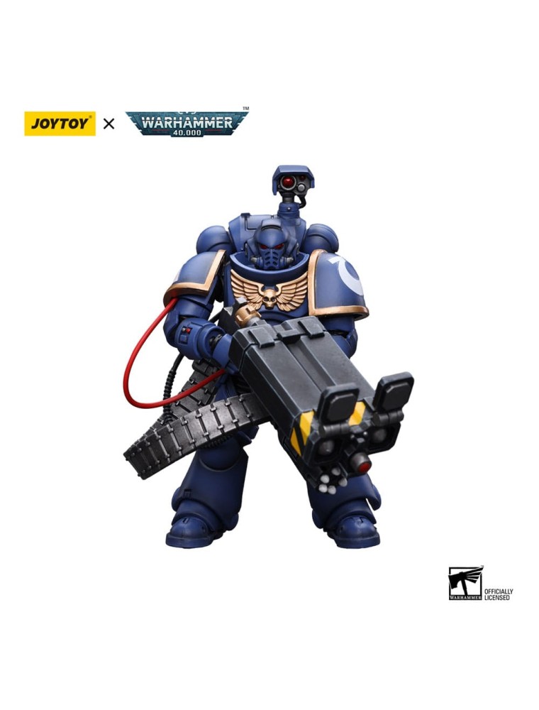 Warhammer 40k Action Figura 1/18 Ultramarines Desolation Marine Con Castellan Launcher (superkrak) 12 Cm Joy Toy (cn)