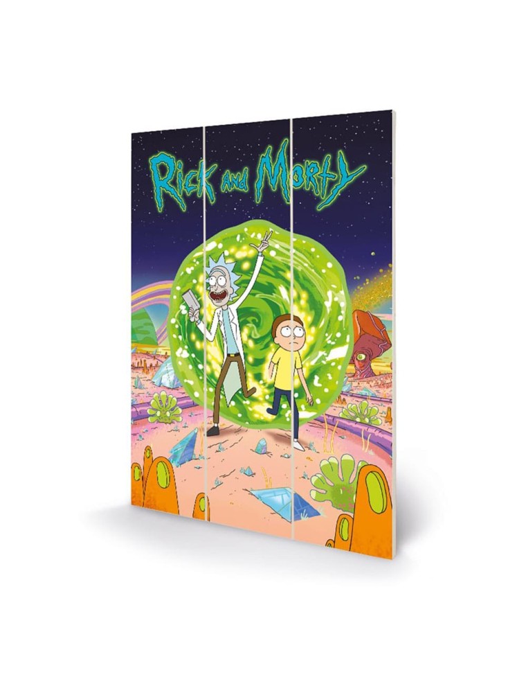 Rick E Morty In Legno Wall Art Portal 20 X 30 Cm Pyramid International