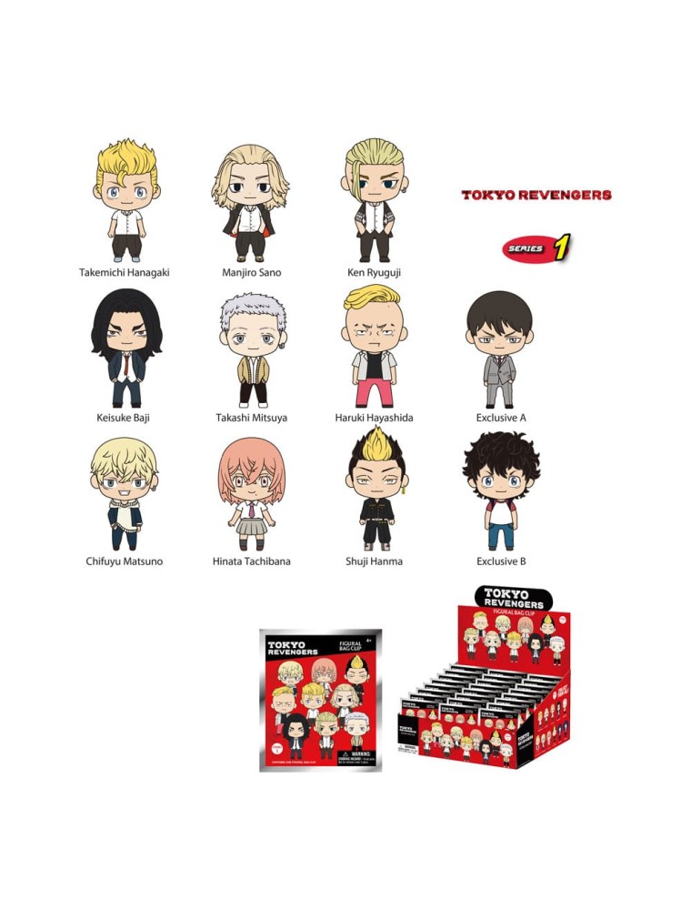 Tokyo Revengers Pvc Bag Clips Series 01  Con Figure Int.