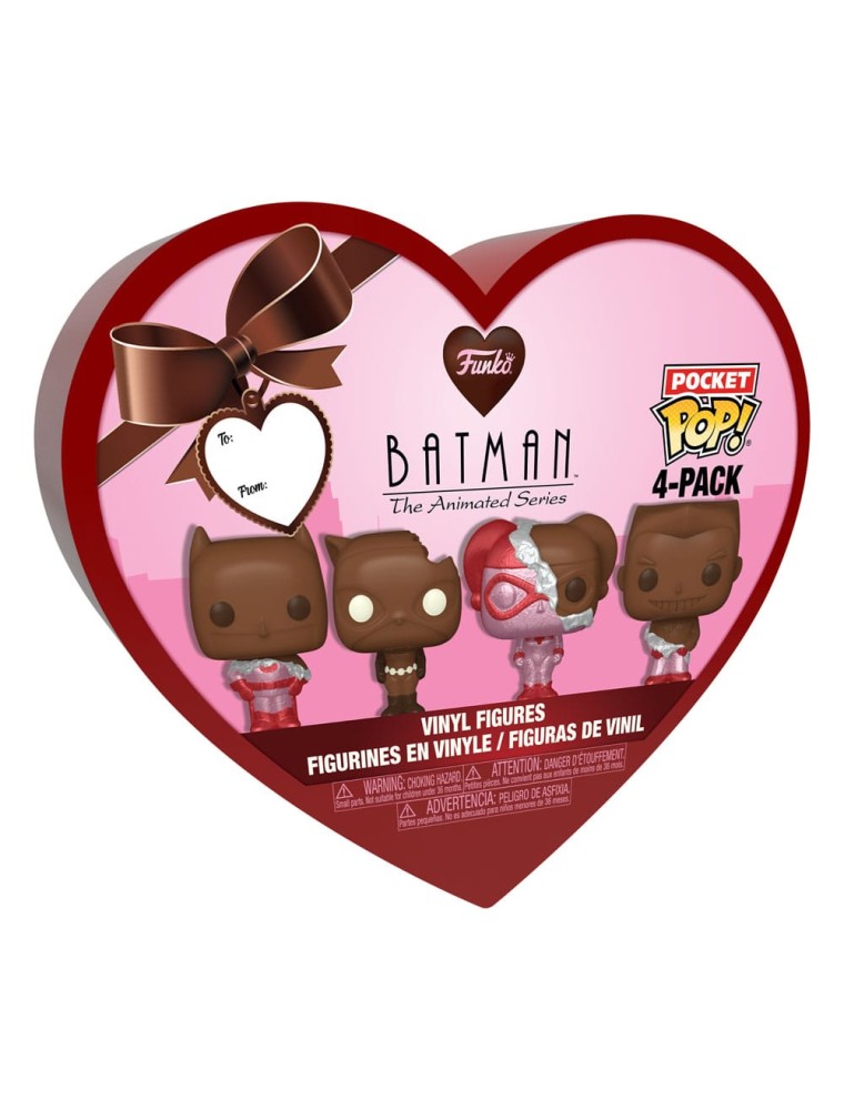 Dc Valentines Pocket Pop! Vinile Figura 4-pack Choc 4 Cm Funko