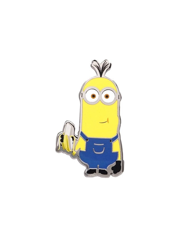 Minion More Than A Minion Spilla Badge Kevin Eating Banana Con Figure Int.