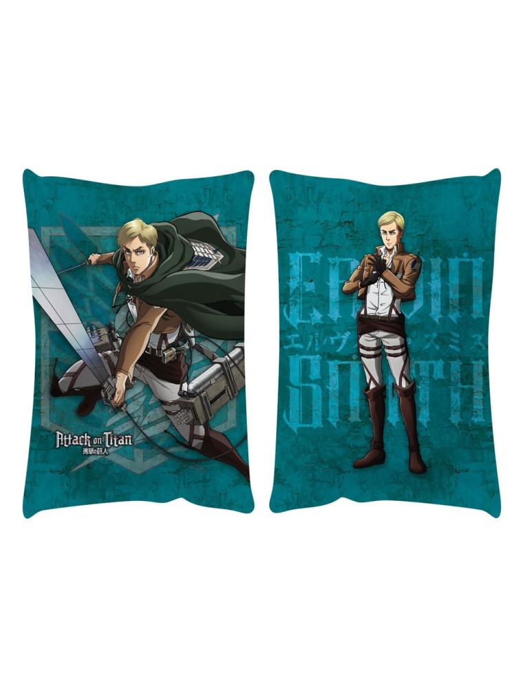 Attack On Titan Cuscino Erwin Smith 50 X 35 Cm Popbuddies