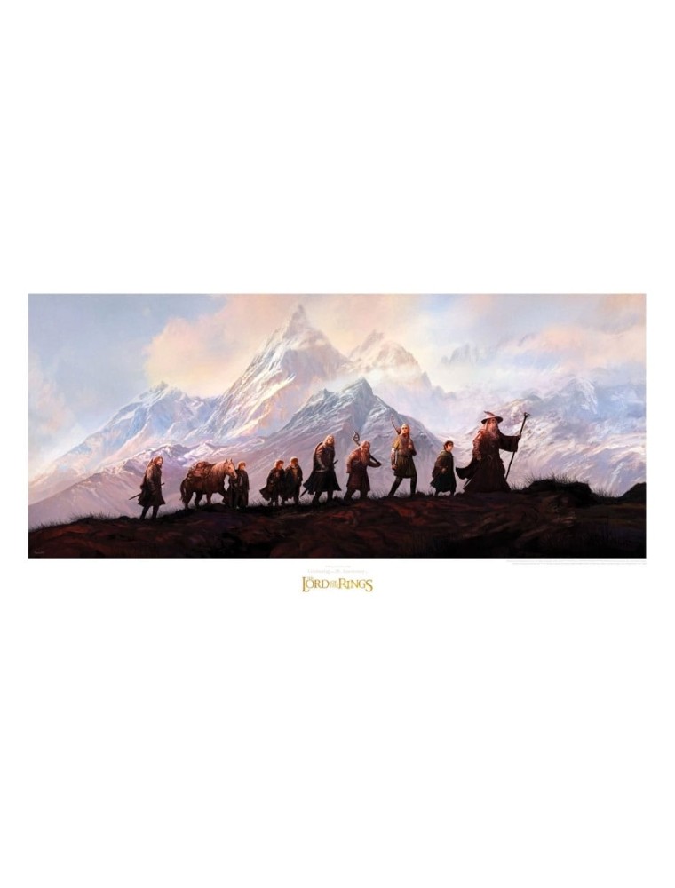 Il Signore Degli Anelli Art Print The Fellowship Of The Ring: 20th Anniversary 59 X 30 Cm Weta Workshop