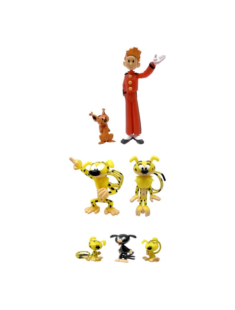 Marsupilami Mini Figura 7-pack Characters 4 - 10 Cm Plastoy