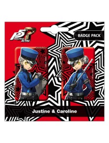 Persona 5 Royal Spilla Badges 2-pack Justine & Caroline Popbuddies