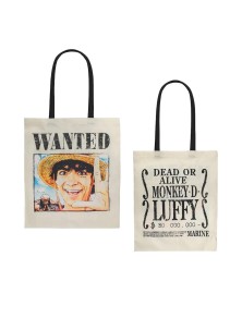 One Piece Borsa Portatutto Wanted Luffy 42 x 38 cm Cinereplicas