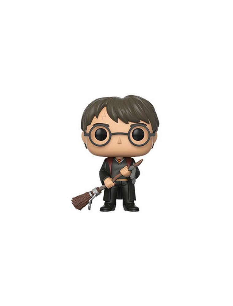 Harry Potter Pop! Movies Vinile Figura Harry Con Firebolt & Feather Esclusiva 9 Cm Funko