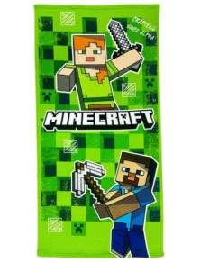 TELO MARE MICROFIBRA MINECRAFT 70X140CM MINECRAFT - ACCESSORI