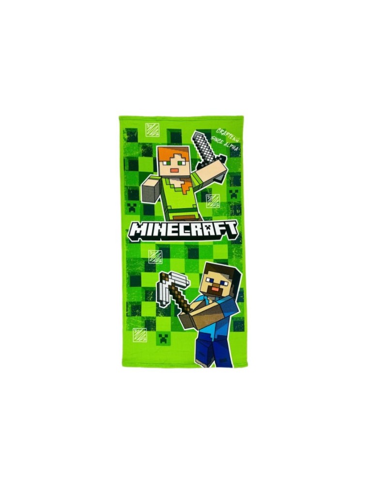 TELO MARE MICROFIBRA MINECRAFT 70X140CM MINECRAFT - ACCESSORI