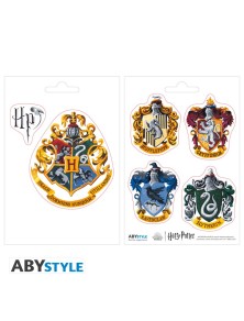 Harry Potter - Adesivi - 16x11cm/ 2 Fogli - Hogwarts Houses