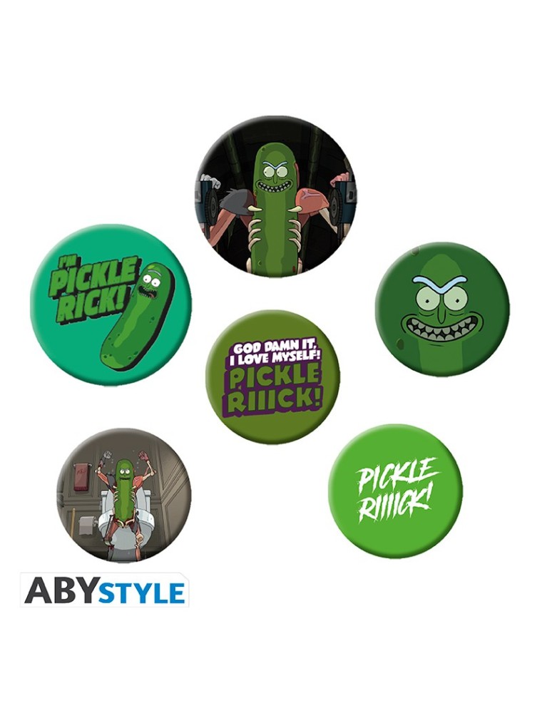 Rick E Morty - Badge Pack - Pickle Rick