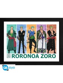 ONE PIECE - Framed print "Pirate Hunter Zoro" (30x40)