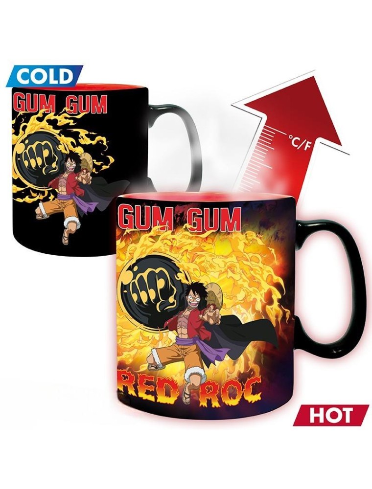 One Piece Tazza in Ceramica Luffy Vs Kaido che Cambia con Calore 460ml