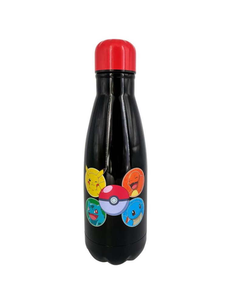 Pokémon Bottiglia Borraccia in Acciaio Inossidabile Starter Kanto 500 Ml 26 Cm