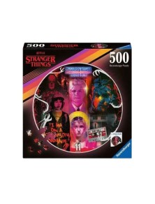 Stranger Things Round Jigsaw Puzzle Friends Don't Lie (500 Pezzi) Ravensburger