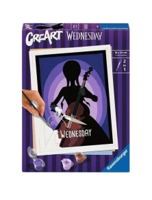 Wednesday CreArt Paint By Numbers Painting Set Wednesday 18 X 24 Cm Ravensburger