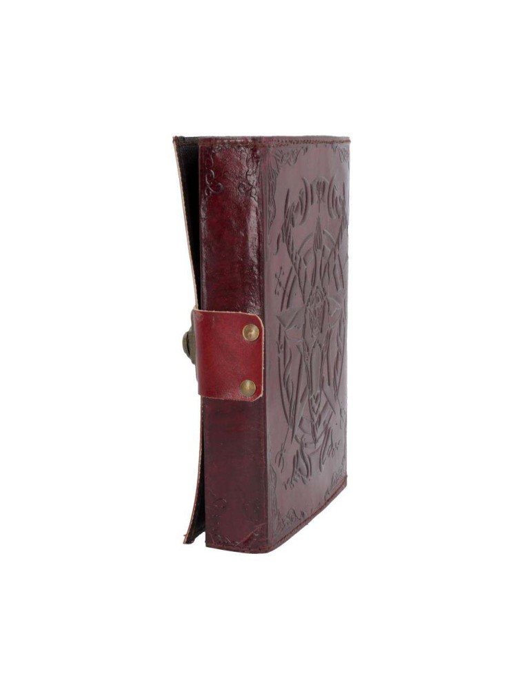 Leather Diario Embossed  Baphumet & Lock Agenda Nemesis Now