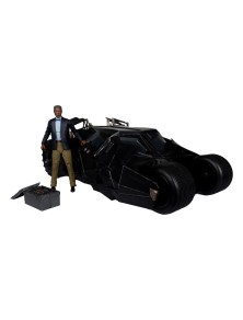 Dc Multiverse Vehicle Tumbler Con Lucuis Fox (the Dark Knight) (gold Label) Mcfarlane Toys