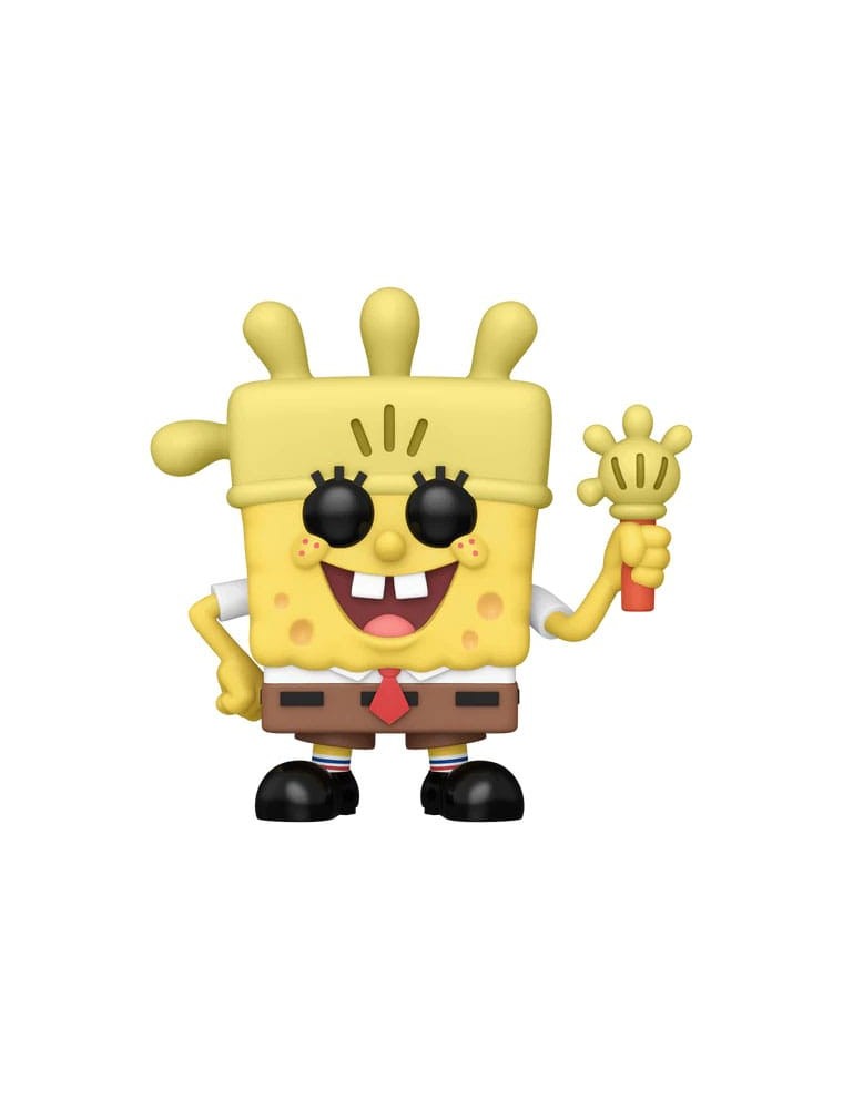 Spongebob Squarepants 25th Anniversary Pop! Vinile Figura Sb W/ Glove Light 9 Cm Funko