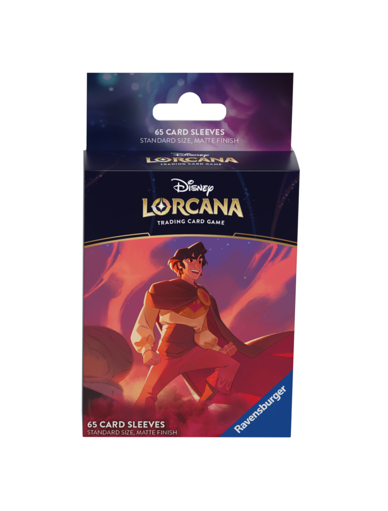 Disney Lorcana - 65 Bustine Protettive per Carte Aladdin Ravensburger