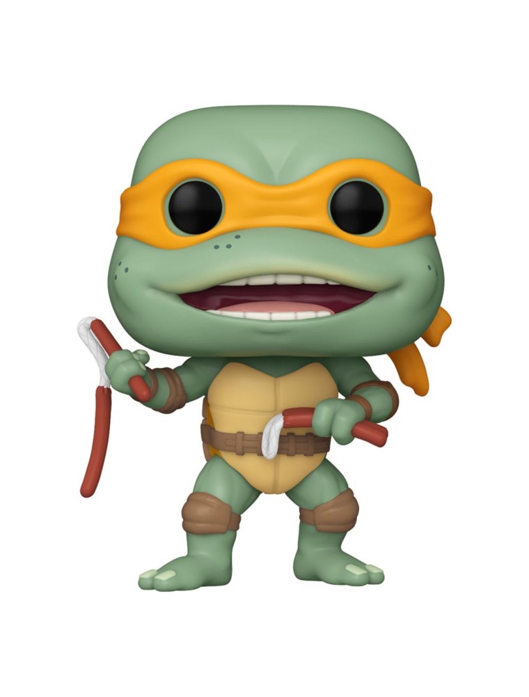 Tartarughe Ninja Pop! Movies Vinile Figura Michelangelo Sausage Link Nunchucks 9 Cm Funko