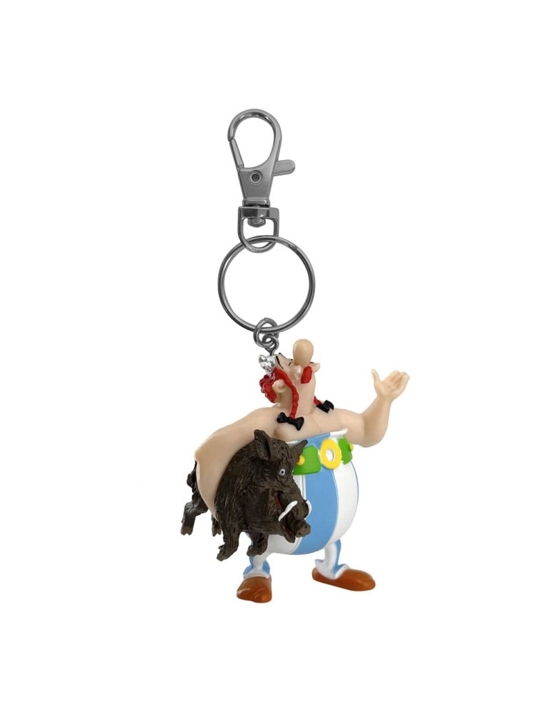 Asterix Portachiavi Obelix Carrying A Boar 14 Cm Plastoy