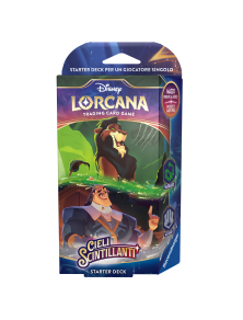 Disney Lorcana Cieli Scintillanti Starter Deck Smeraldo/Acciaio ITA Ravensburger