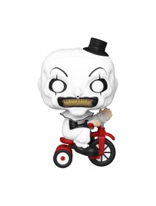 Terrifier Pop! Movies Vinile Figura Art The Clown W/bike 9 Cm Funko