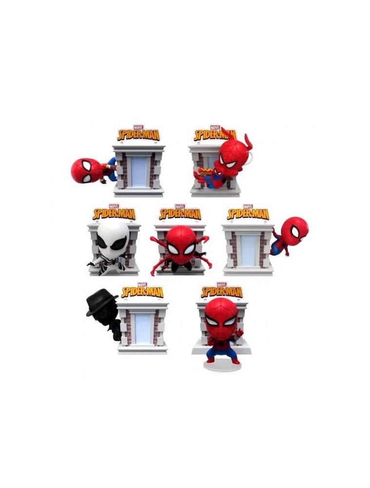 Marvel Hero Box Tower Series Mini Figures Spider-Man 8 Cm  YuMe Toys