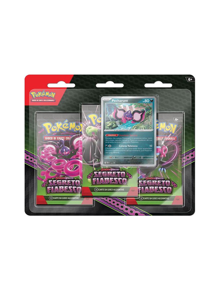 Pokémon TCG Segreto Fiabesco Blister 3 Buste Pecharunt (ITA)