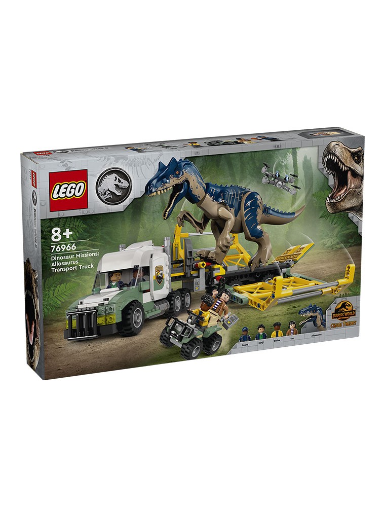 76966 JURASSIC WORLD: CAMION DI TRASPORTO DELL'ALLOSAURO LEGO - LEGO