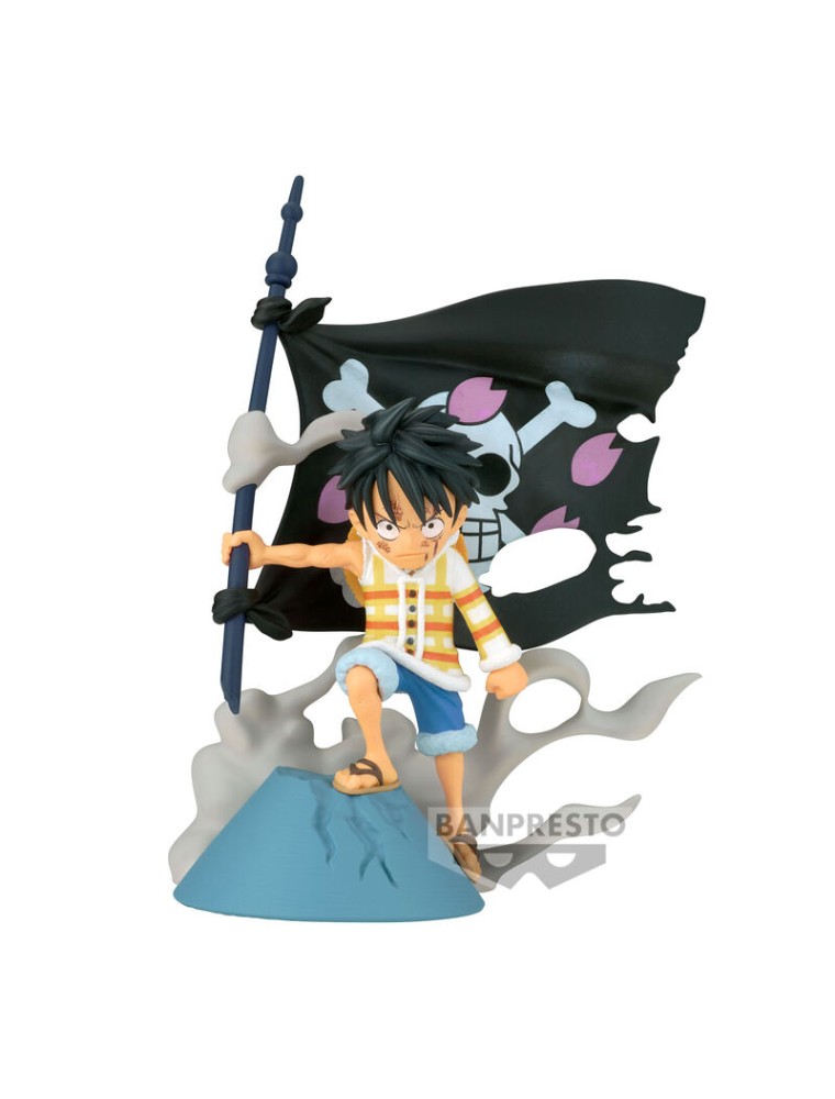 One Piece Wcf Log Stories Monkey D Luffy Figura 8cm Banpresto