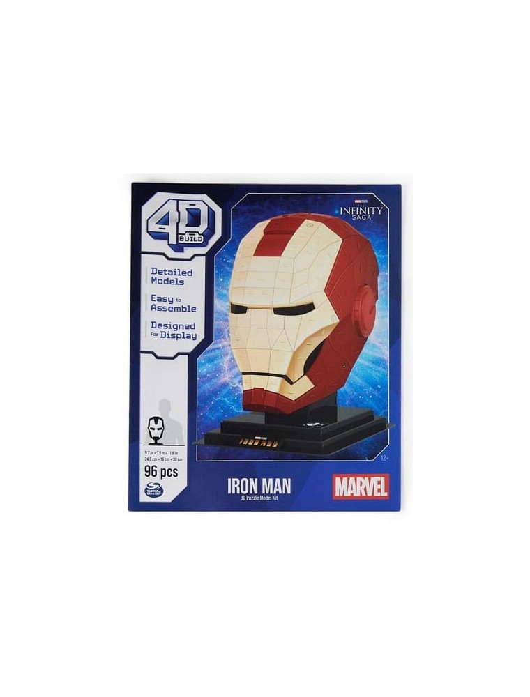 Marvel: 4D Build - Iron Man Head 3D Puzzle Spin Master