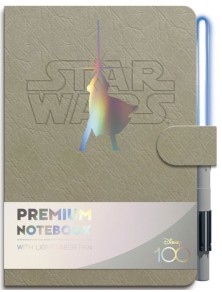 TACCUINO A5 + PENNA STAR WARS SPADA LASER LUKE SKYWALKER STAR WARS - CANCELLERIA/SCUOLA