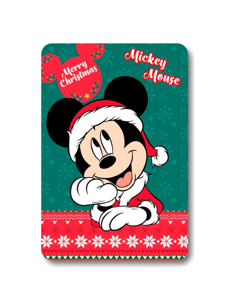 Disney Mickey Natale Coperta In Pile Disney